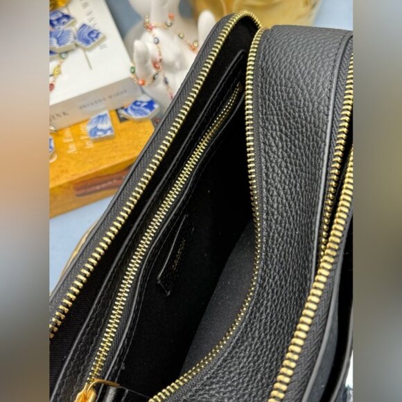 🆕 OROTON 🧿 NWOT Dylan Camera Crossbody Bag, Black Calfskin Leather - Picture 13 of 16